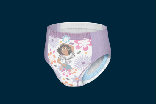 Girls' Nighttime Bedwetting Underwear, Size Large (68-95 lbs), 34 Ct