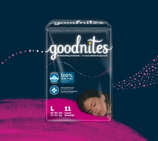 GoodNites Bedtime Bedwetting Underwear for Girls, S-M (38-65 Small/Medium  795569667954
