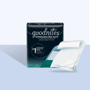 GoodNites Disposable Bed Pads for Nighttime Bedwetting, Non-Slip