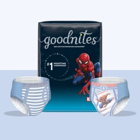 New! GoodNites Girls' Nighttime Bedwetting Underwear,XL 95-140 lbs, 28  count - Deblu